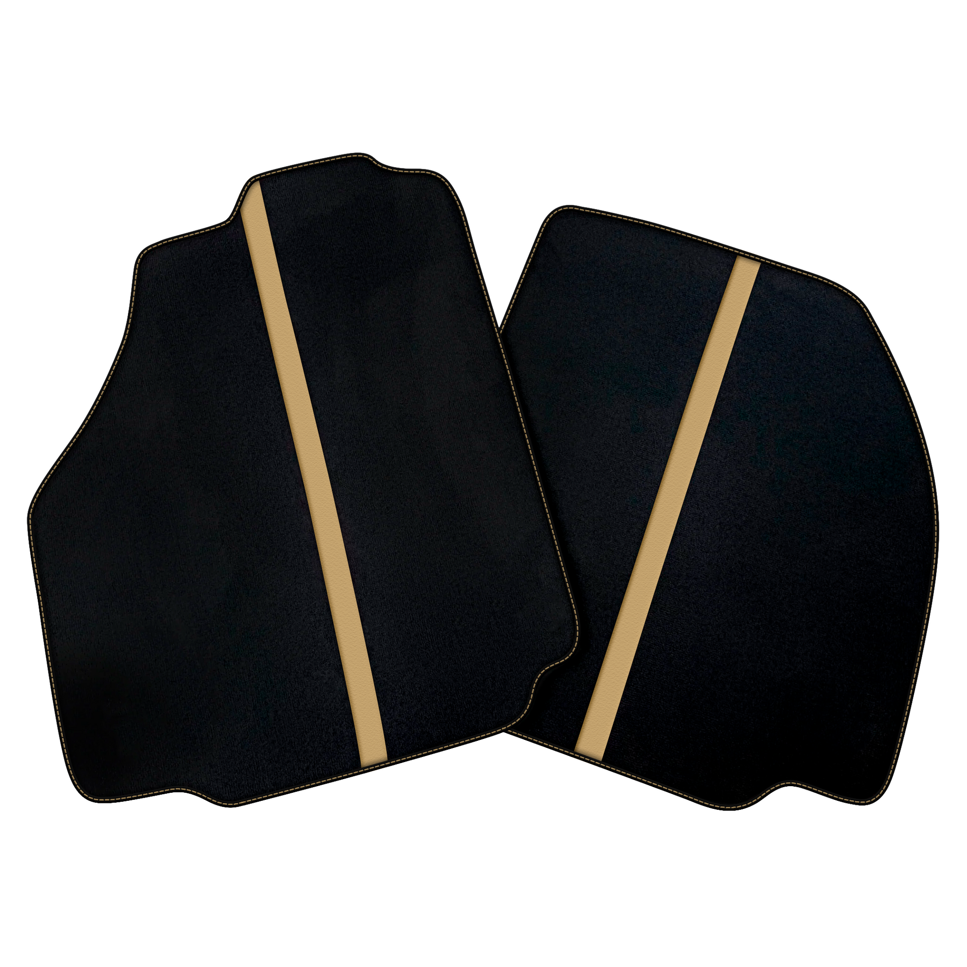 Black Car Floor Mats with Leather Line for Ferrari 458 Speciale (2012-2015) | Various Colors