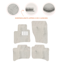Premium Sheepskin Floor Mats for Porsche Cayenne (2010-2018)