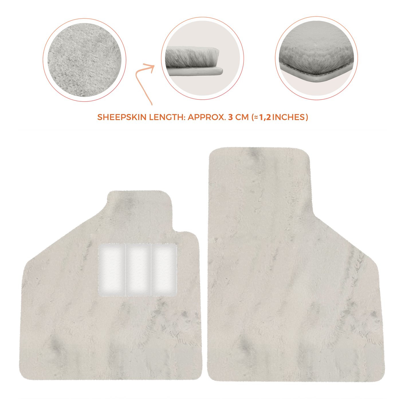 Premium Sheepskin Floor Mats for Lamborghini Aventador (2012-2022)