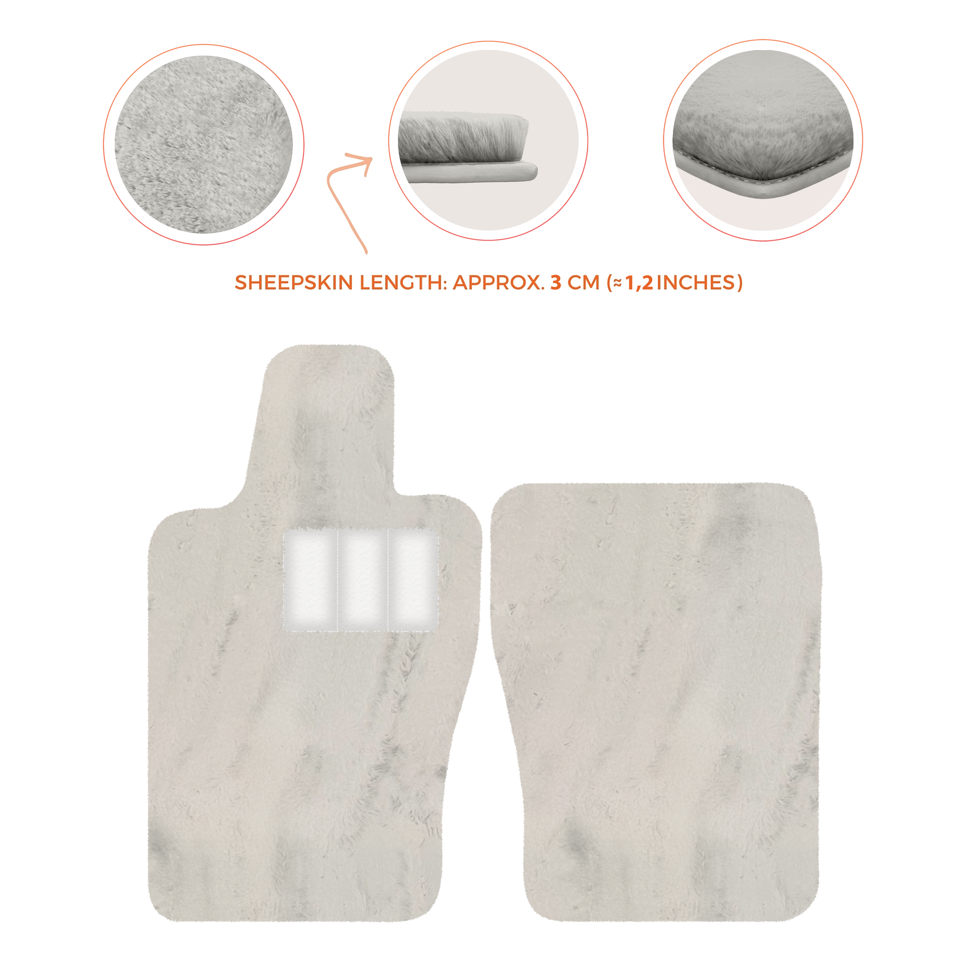 Premium Sheepskin Floor Mats for Aston Martin V8 Vantage (2019-2025)