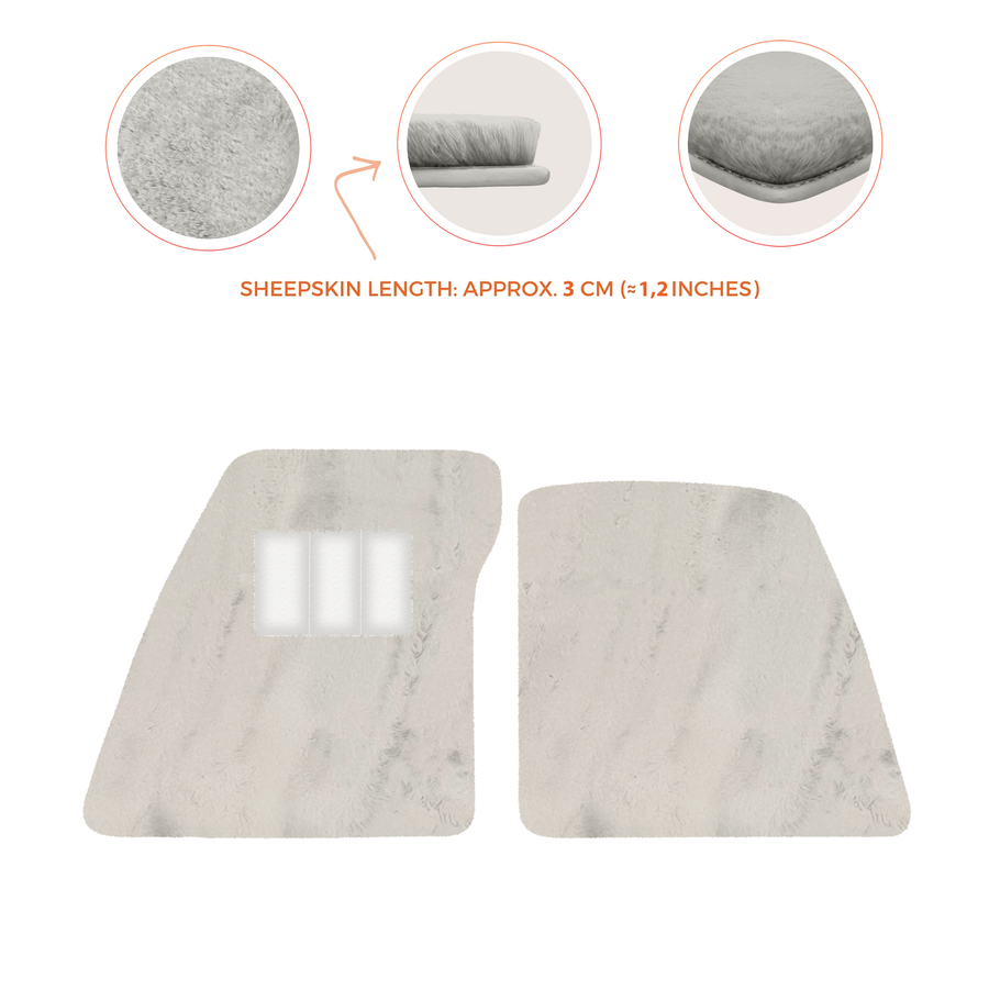 Premium Sheepskin Floor Mats for Ferrari 296 GTS (2022-2025)