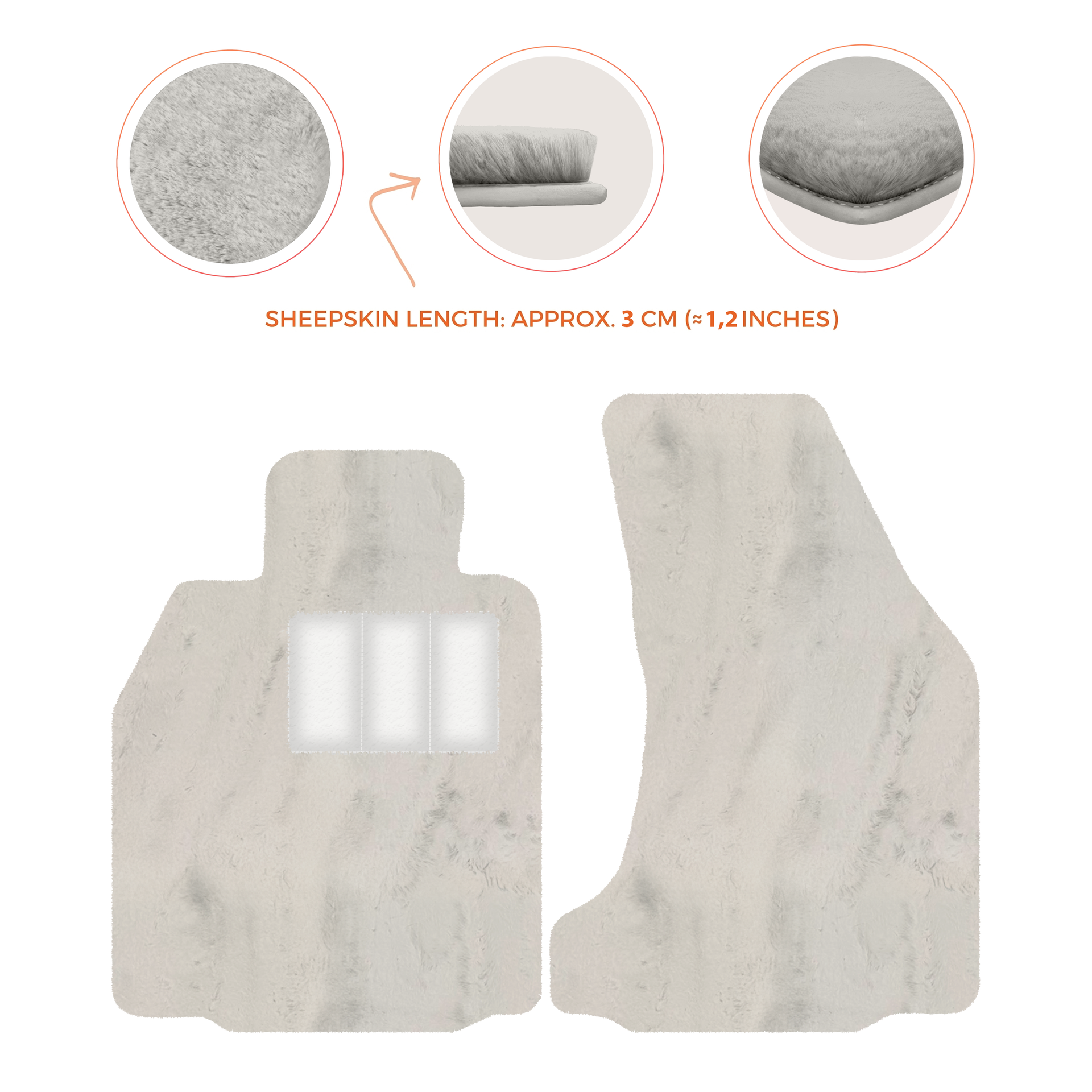 Premium Sheepskin Floor Mats for Porsche 718 Boxster (2016-2023)