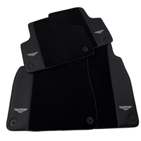Black Floor Mats for Bentley Bentayga (2015-2023) with Leather