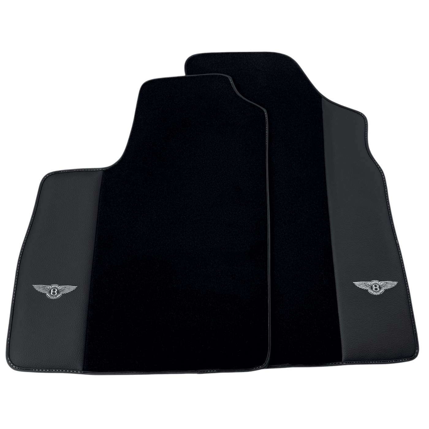 Black Floor Mats for Bentley Bentayga (2015-2023) with Leather