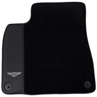 Black Floor Mats for Bentley Bentayga (2015-2023) with Leather