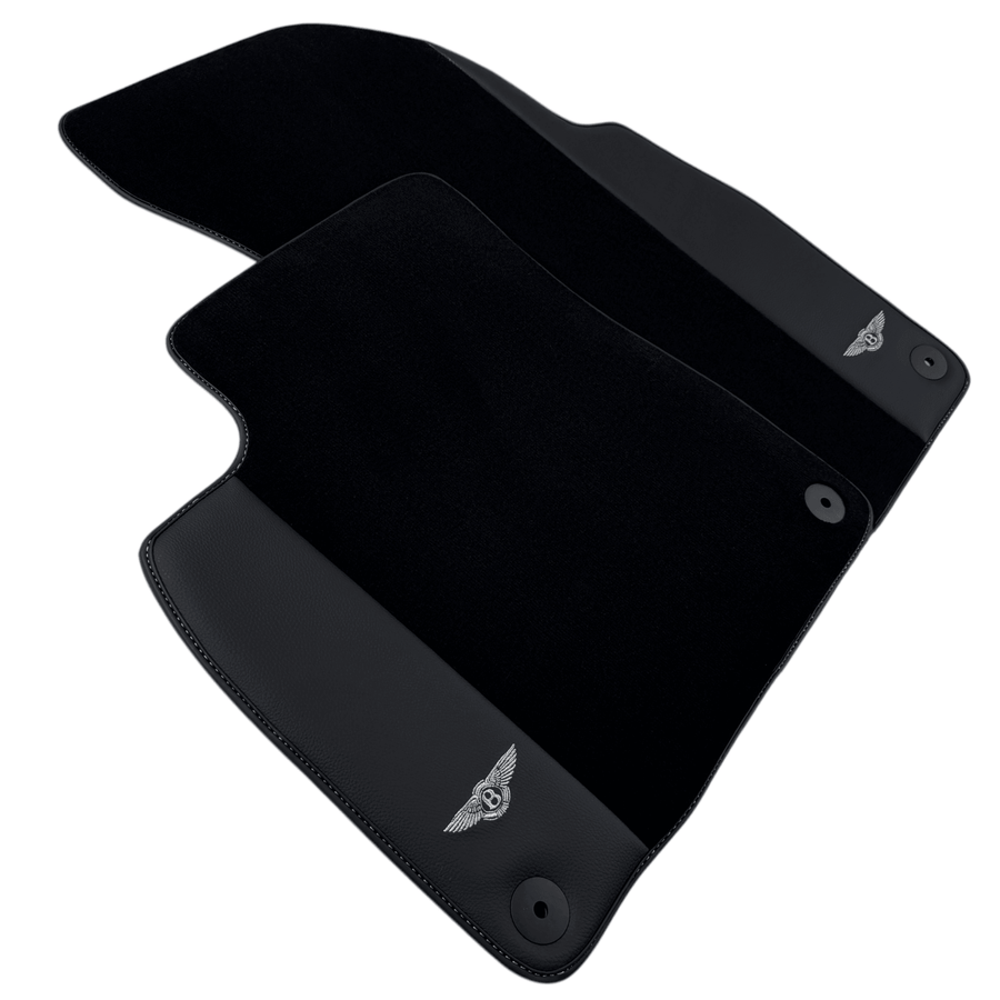 Black Floor Mats for Bentley Bentayga (2015-2023) with Leather