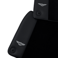 Black Floor Mats for Bentley Continental GT (2003-2011) with Leather