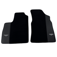 Black Floor Mats for Bentley Continental GT (2003-2011) with Leather