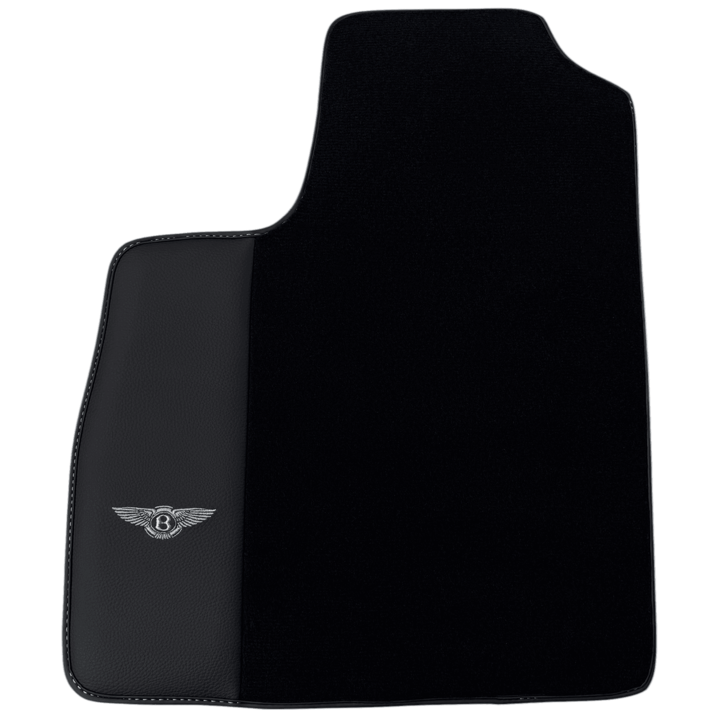 Black Floor Mats for Bentley Continental GT (2003-2011) with Leather