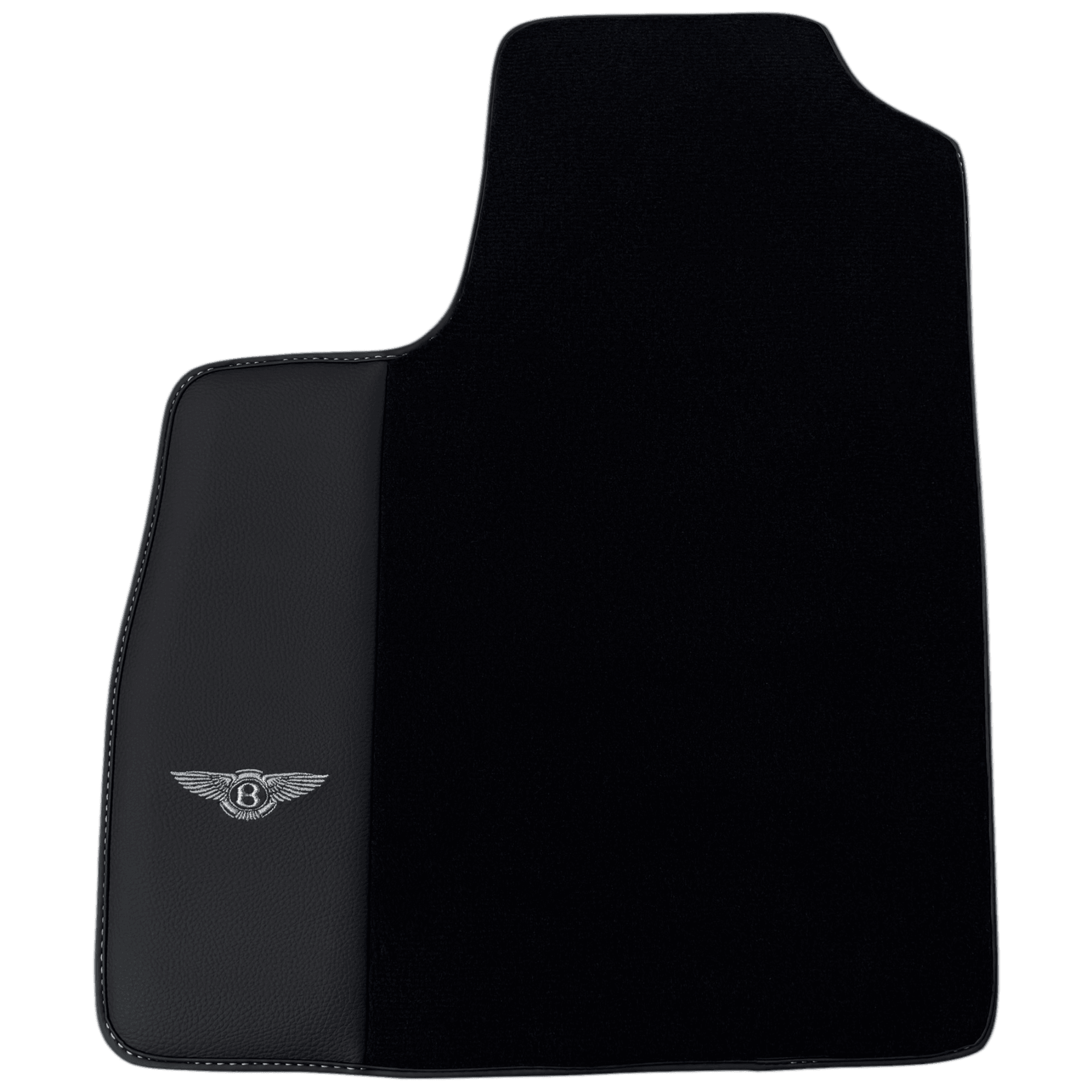 Black Floor Mats for Bentley Continental GT (2003-2011) with Leather