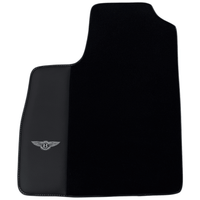 Black Floor Mats for Bentley Continental GT (2003-2011) with Leather
