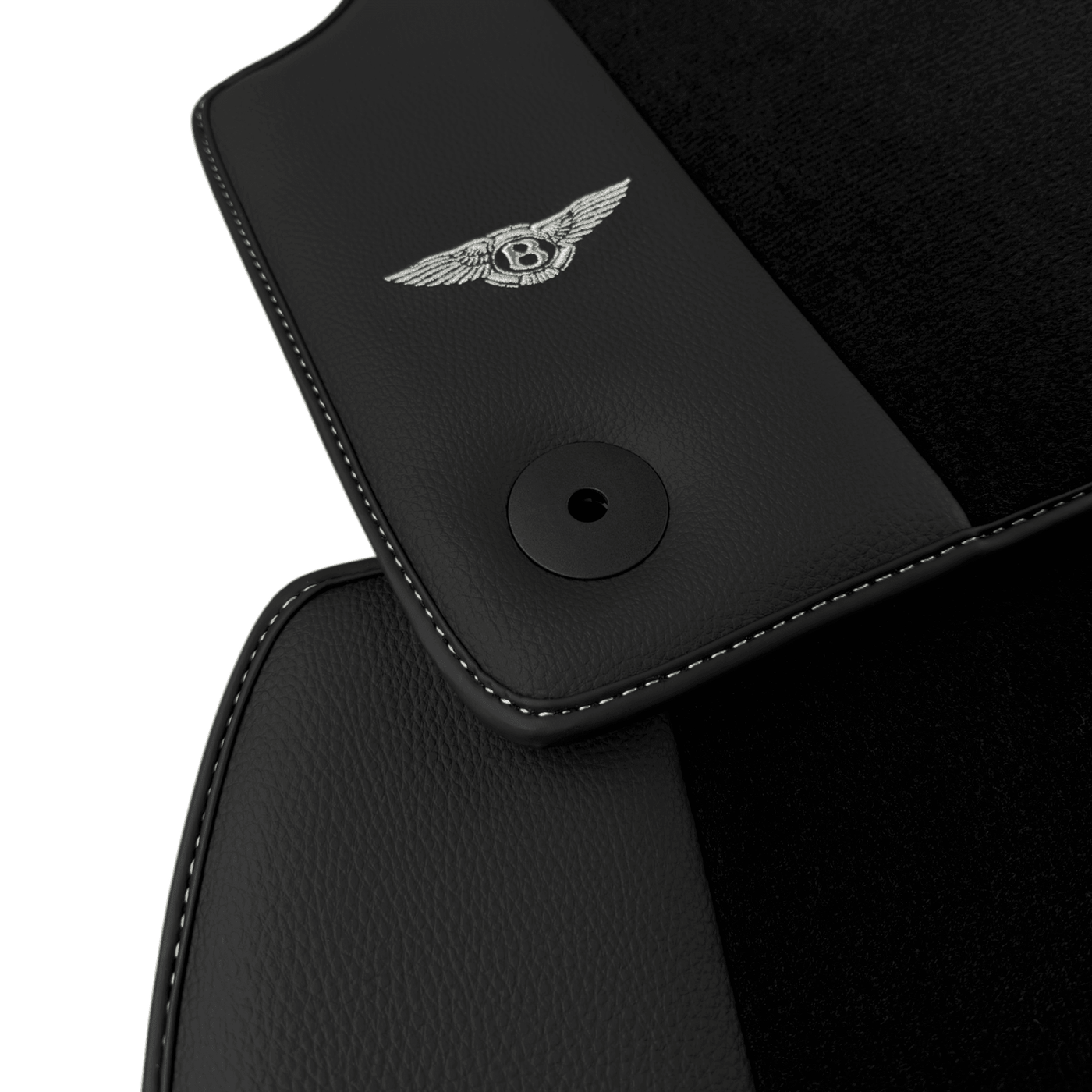 Black Floor Mats for Bentley Continental GT (2003-2011) with Leather