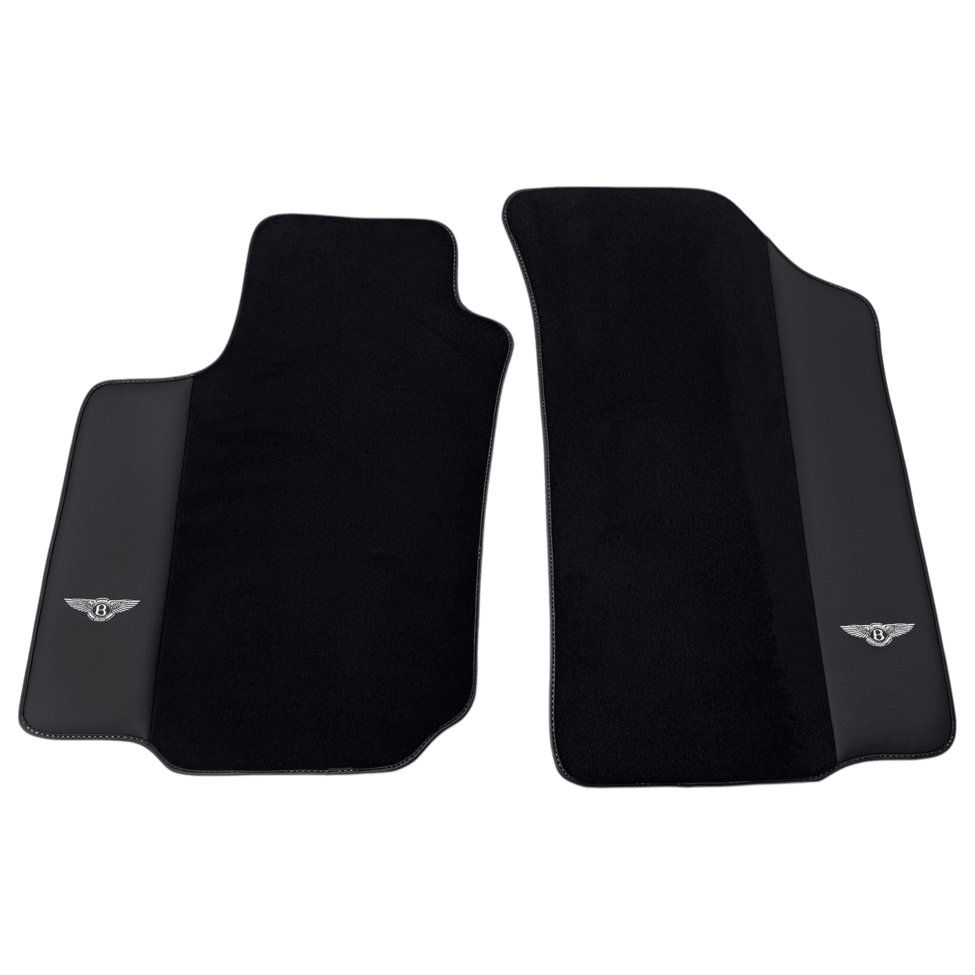 Black Floor Mats for Bentley Flying Spur (2013-2019) with Leather