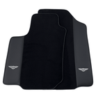 Black Floor Mats for Bentley Flying Spur (2013-2019) with Leather
