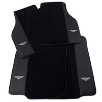 Black Floor Mats for Bentley Flying Spur (2013-2019) with Leather