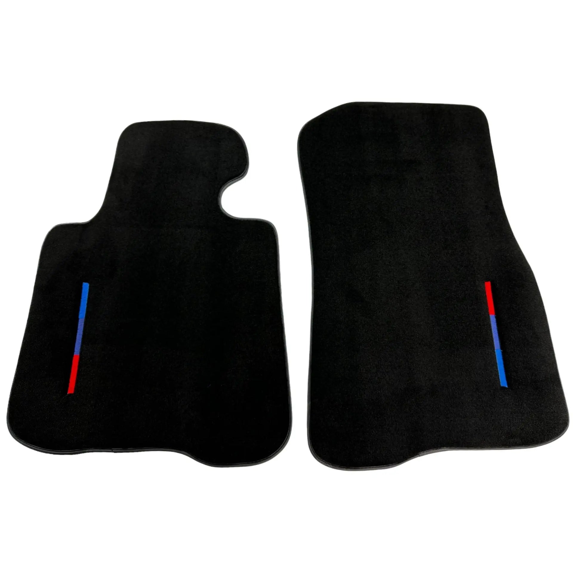 Black Floor Mats For BMW 4 Series F32 With Color Stripes Tailored Set Perfect Fit - AutoWin