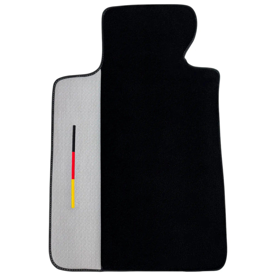 Black Floor Mats for BMW U06 (2022-2026) with Gray Leather