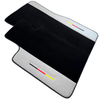 Black Floor Mats for BMW Gran Tourer F46 (2015-2022) 7 Seats with Gray Leather