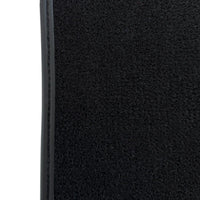 Black Floor Mats for BMW G60 (2023-2026) Sedan with Green Leather ER56 Performance