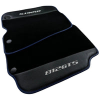 Black Floor Mats for Ferrari 812 GTS (2019-2023) with Carbon Leather - AutoWin