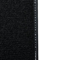 Black Floor Mats for Mini Cabrio F57 Convertible (2016-2023) with Leather - AutoWin