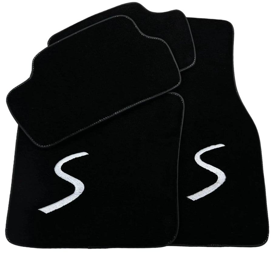 Black Floor Mats for Mini Cabrio R56 Convertible (2009-2016) - AutoWin