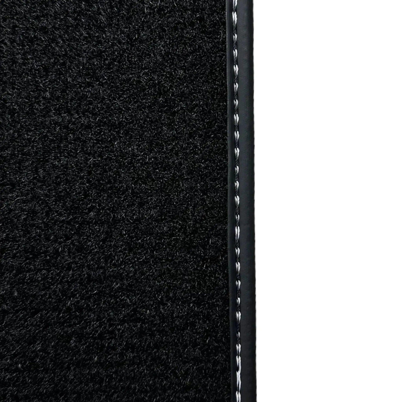 Black Floor Mats for Mini Clubman F54 (2015-2019) with Leather - AutoWin