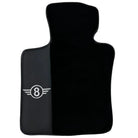 Black Floor Mats for Mini Countryman F60 (2017-2023) with Leather - AutoWin