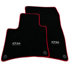 Black Floor Mats for Porsche Cayenne (2010-2018) ER56 Design - AutoWin