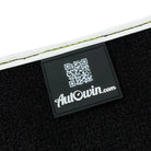 Black Floor Mats for Rolls Royce Spectre 2023-2024 with White Leather | RR Logo