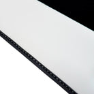 Black Floor Mats for Rolls Royce Spectre (2023-2024) with White Leather | RR Logo