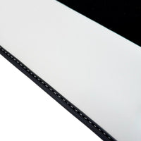 Black Floor Mats for Rolls Royce Spectre (2023-2024) with White Leather | RR Logo