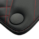 Black Leather Floor Mats For Mercedes Benz A-Class W168 (1997-2004) | ER56 Design - AutoWin