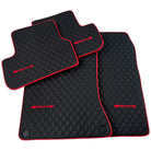 Premium Black Leather Floor Mats for Mercedes CLA C117 (2013-2019)