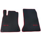Premium Black Leather Floor Mats for Mercedes CLA C117 (2013-2019)