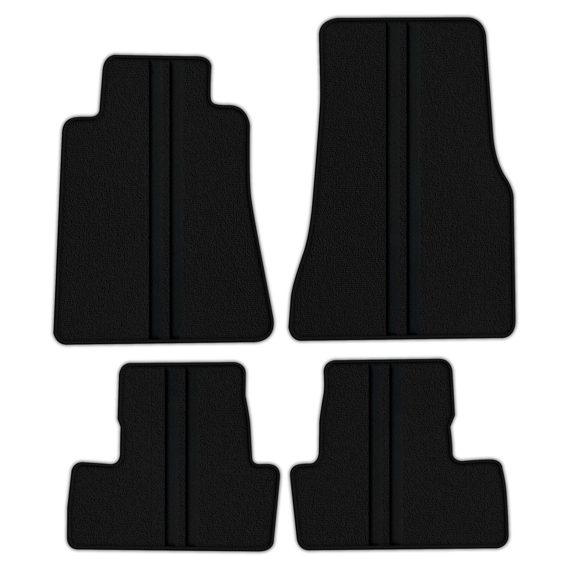 Premium Black Leather Line Floor Mats for Nissan GT-R (2009-2023)