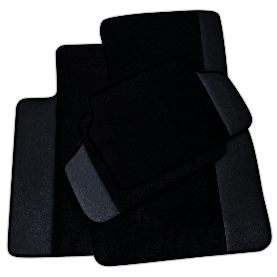 Black Floor Mats for BMW 2 Series U06 (2022-2026) with Leather | Various Trim Colors