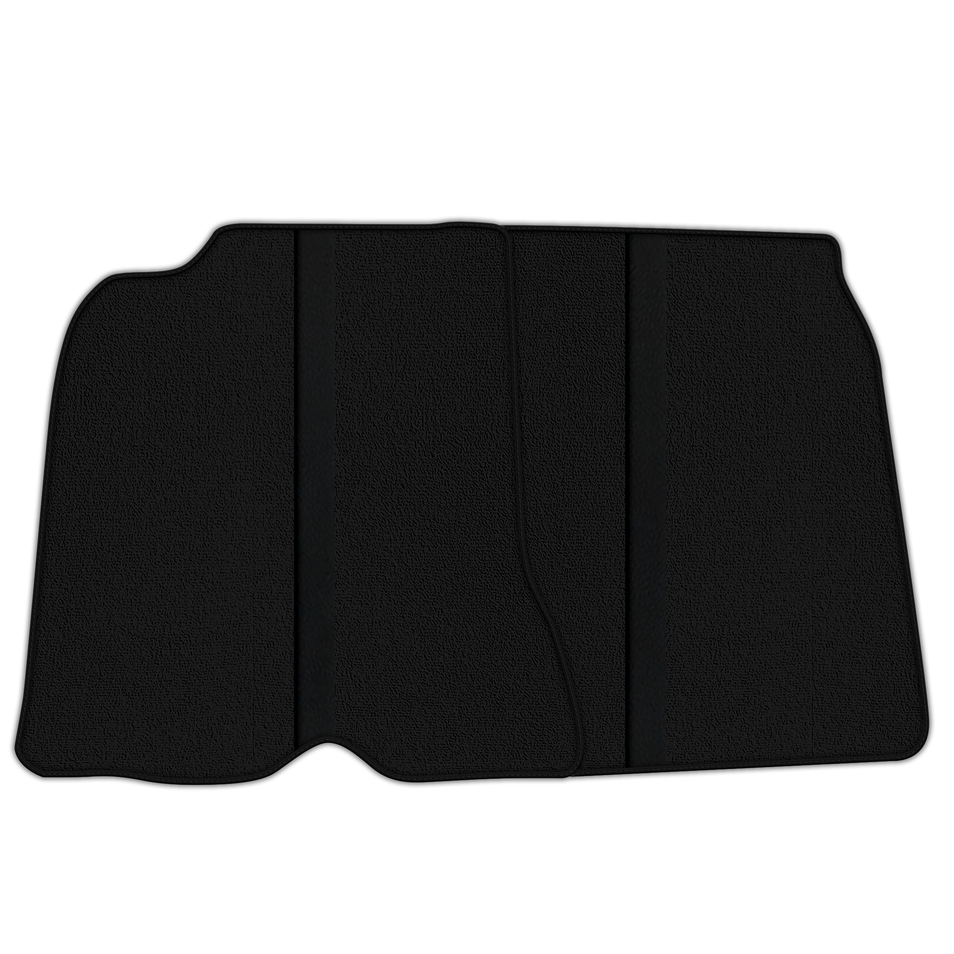 Black Floor Mats with Leather Line for Ferrari California T (2015-2018) - Various Colors