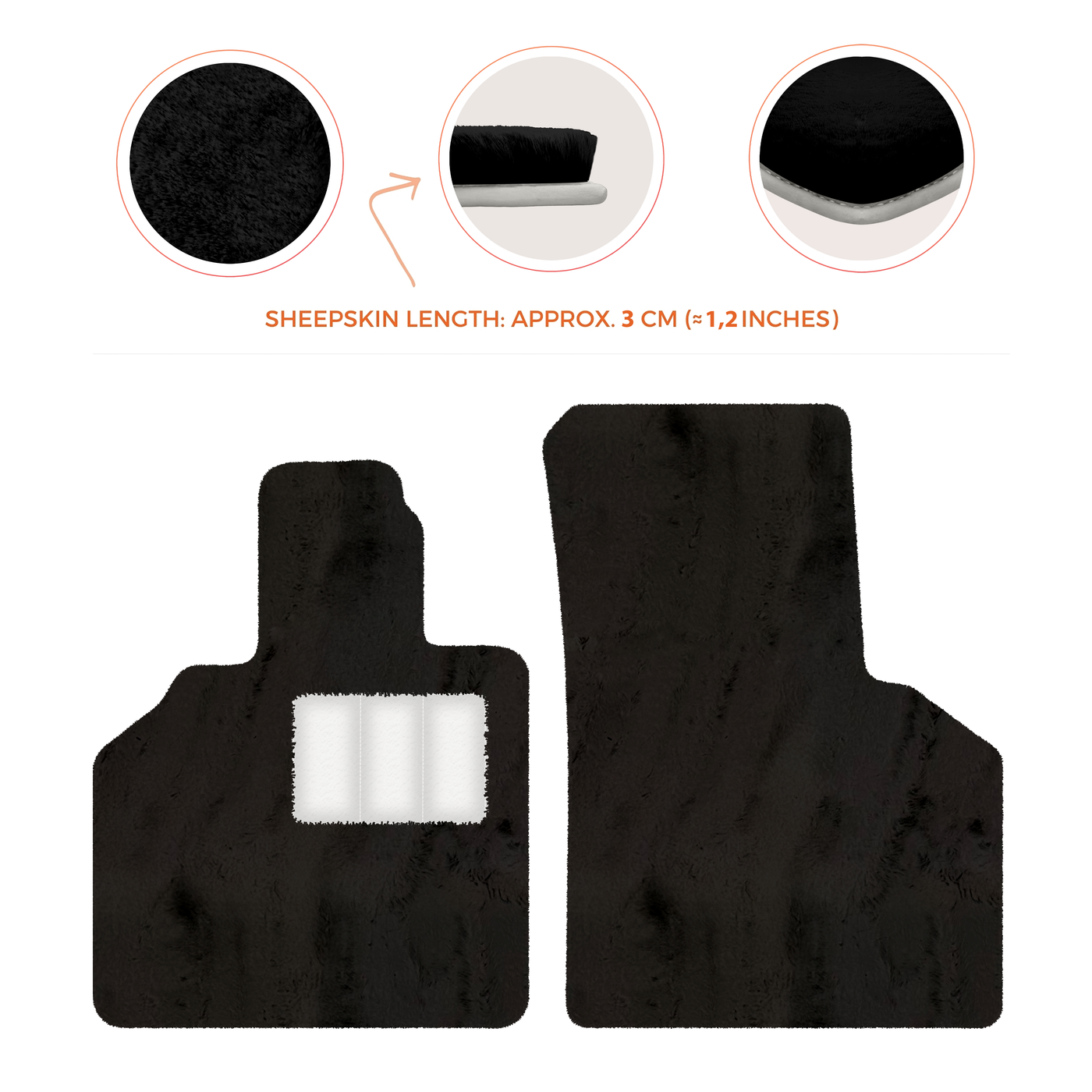 Premium Sheepskin Floor Mats for Lamborghini Aventador (2012-2022)