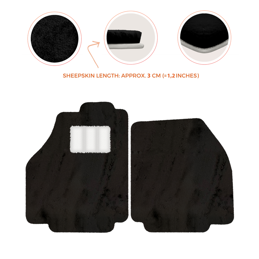 Premium Sheepskin Floor Mats for Ferrari 488 Spider (2016-2022)