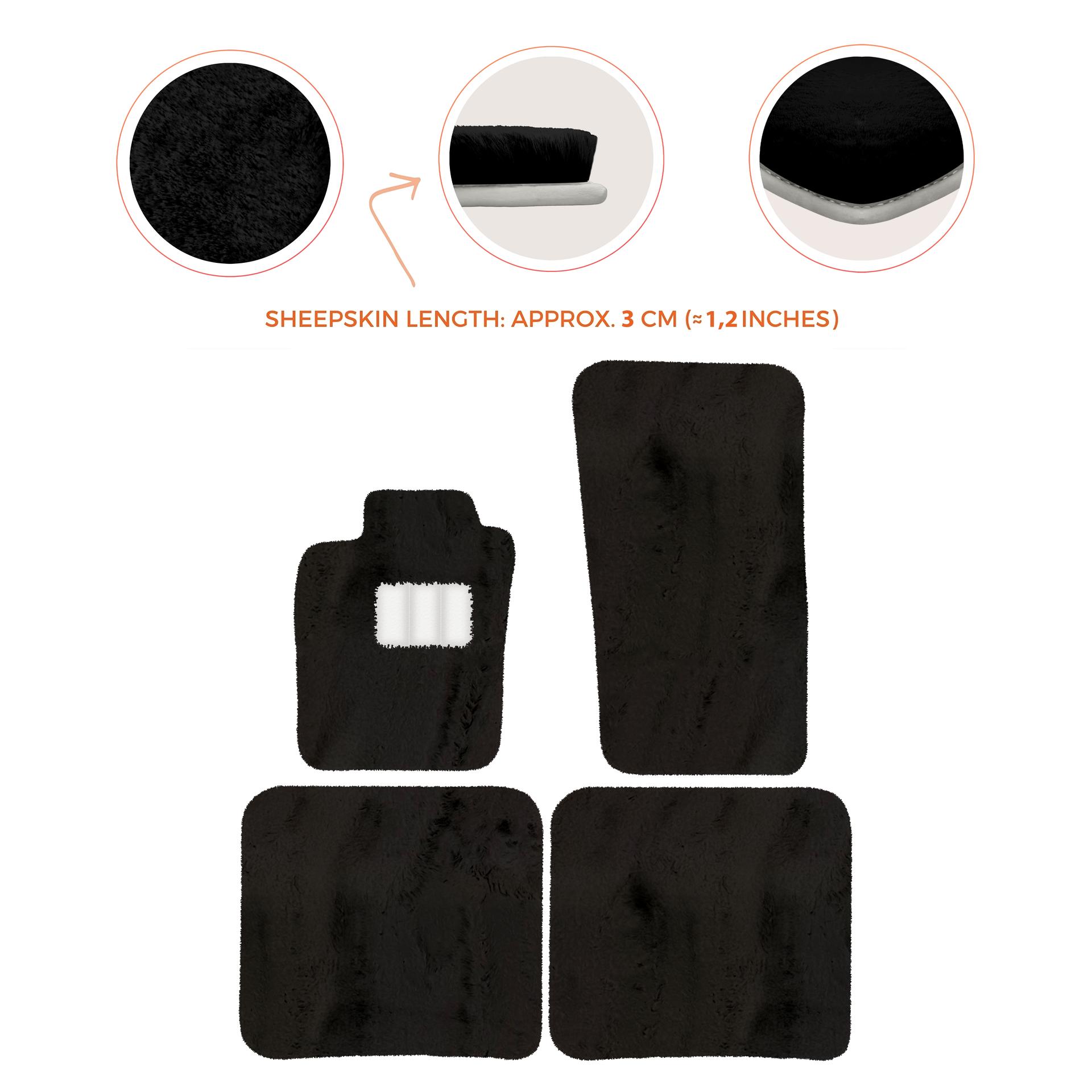 Premium Sheepskin Floor Mats for Bentley Bentayga (2015-2023)