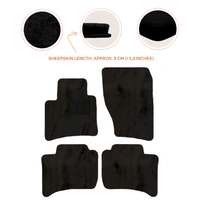 Premium Sheepskin Floor Mats for Porsche Cayenne (2010-2018)
