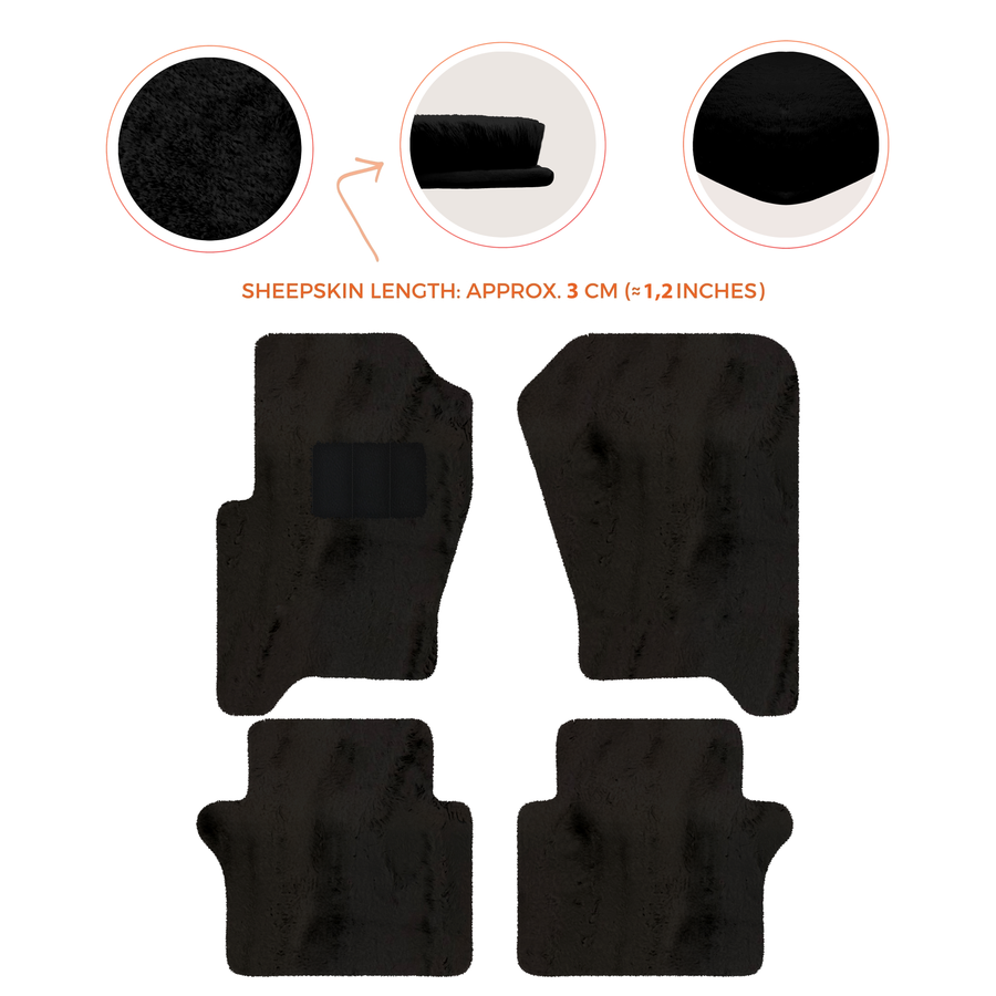 Luxury Sheepskin Floor Mats for Your Range Rover Sport 2005-2010