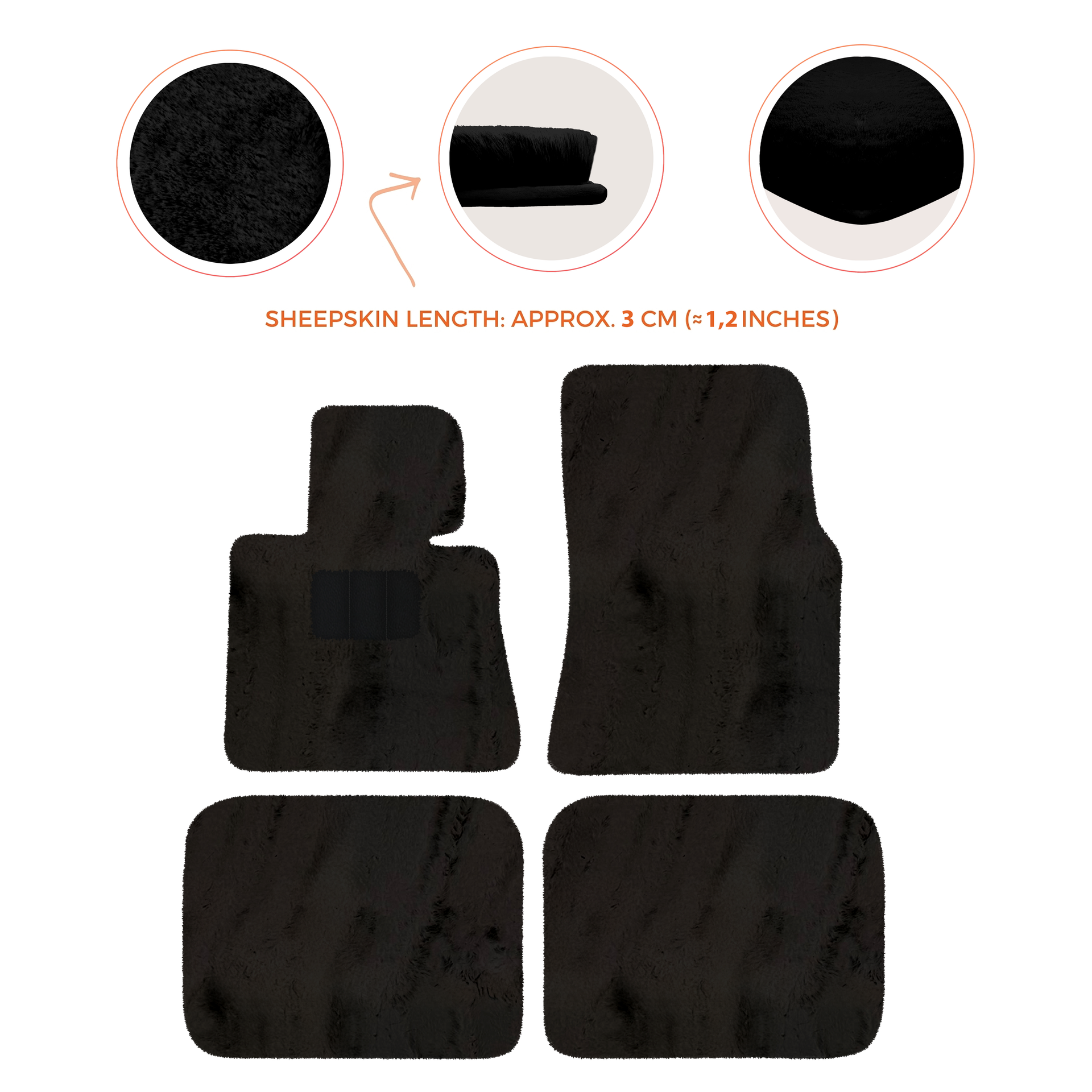 Luxury Sheepskin Floor Mats for Rolls-Royce Ghost Series I (2010-2014)
