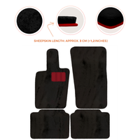 Luxury Sheepskin Floor Mats for Porsche Panamera (2017-2023)