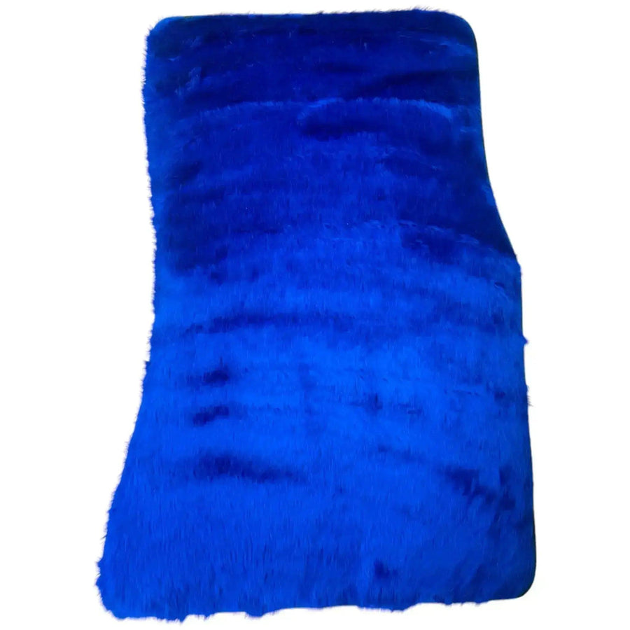 Blue Sheepskin Floor Mats for Rolls-Royce Shadow (1965-1977) - AutoWin