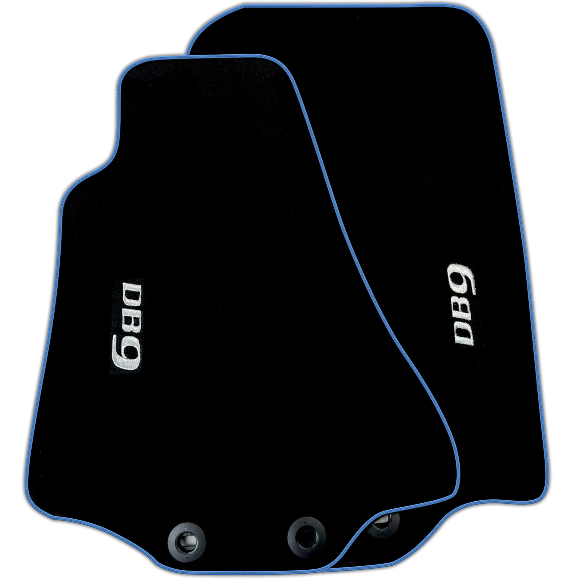 Black Floor Mats for Aston Martin DB9 (2004-2016) Various Trim Colors