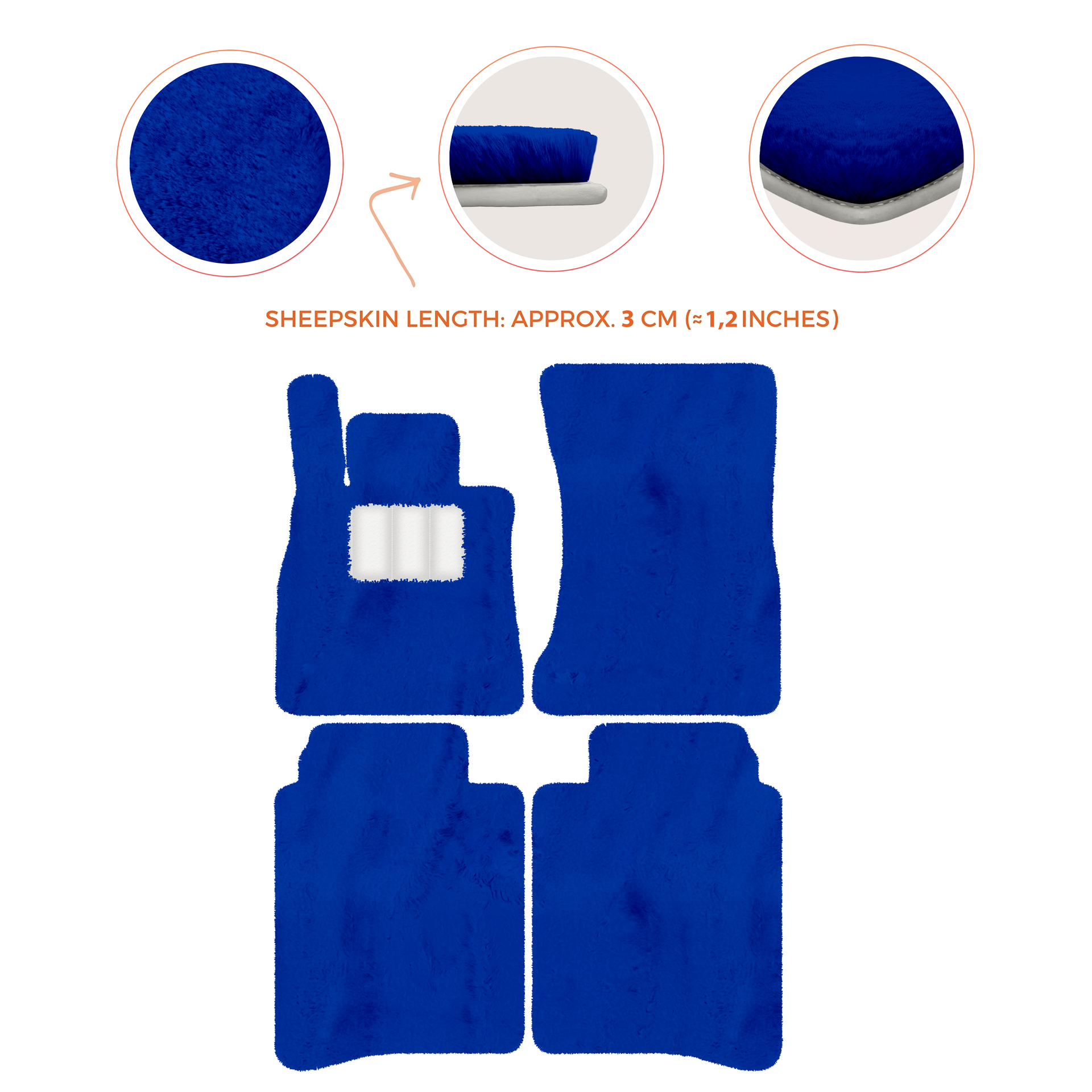 Luxury Sheepskin Floor Mats for Mercedes-Benz S-Class X222 | 2015-2021