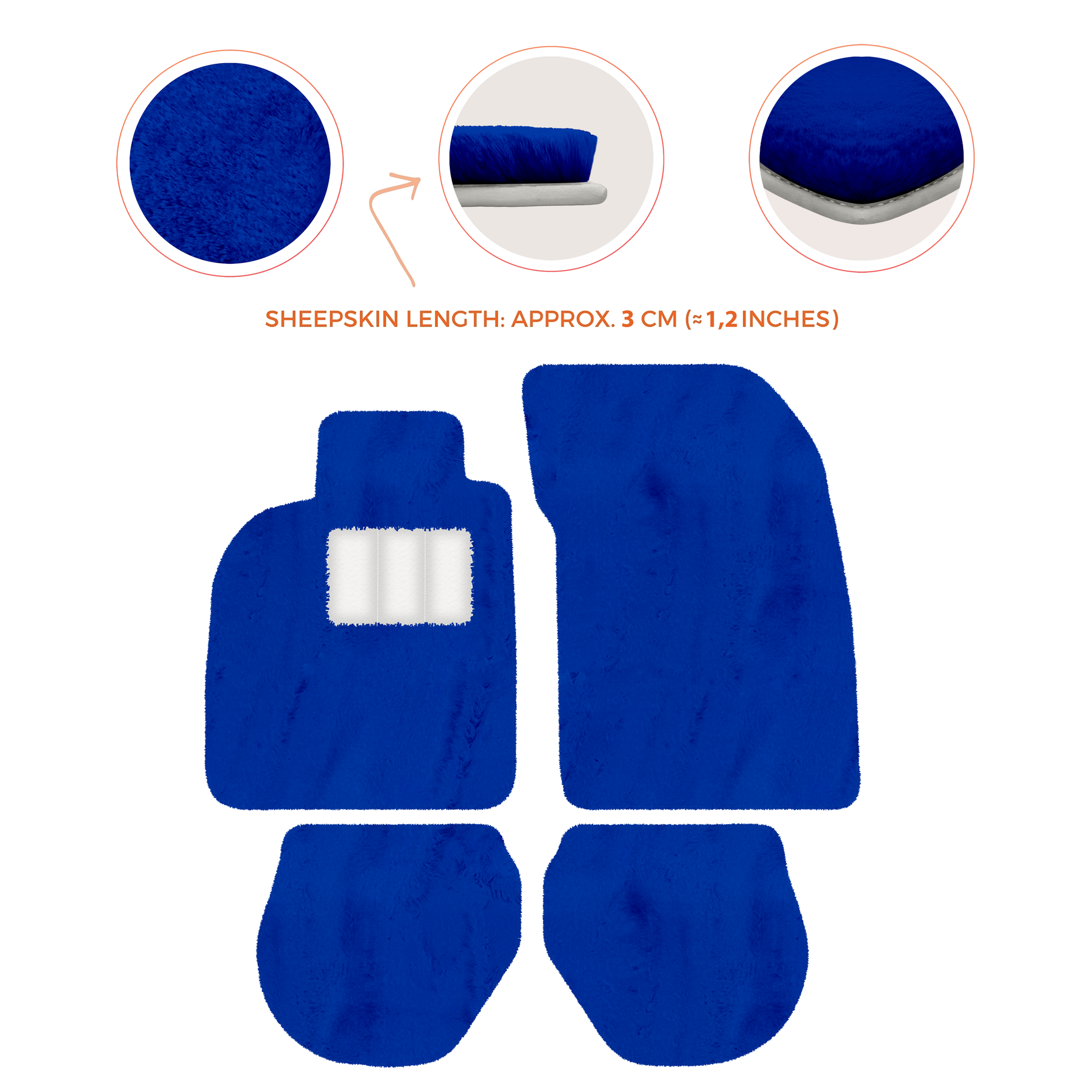 Customizable Leather Floor Mats with Divario Pattern for Porsche 911 - 993 (1994-1998) - AutoWin