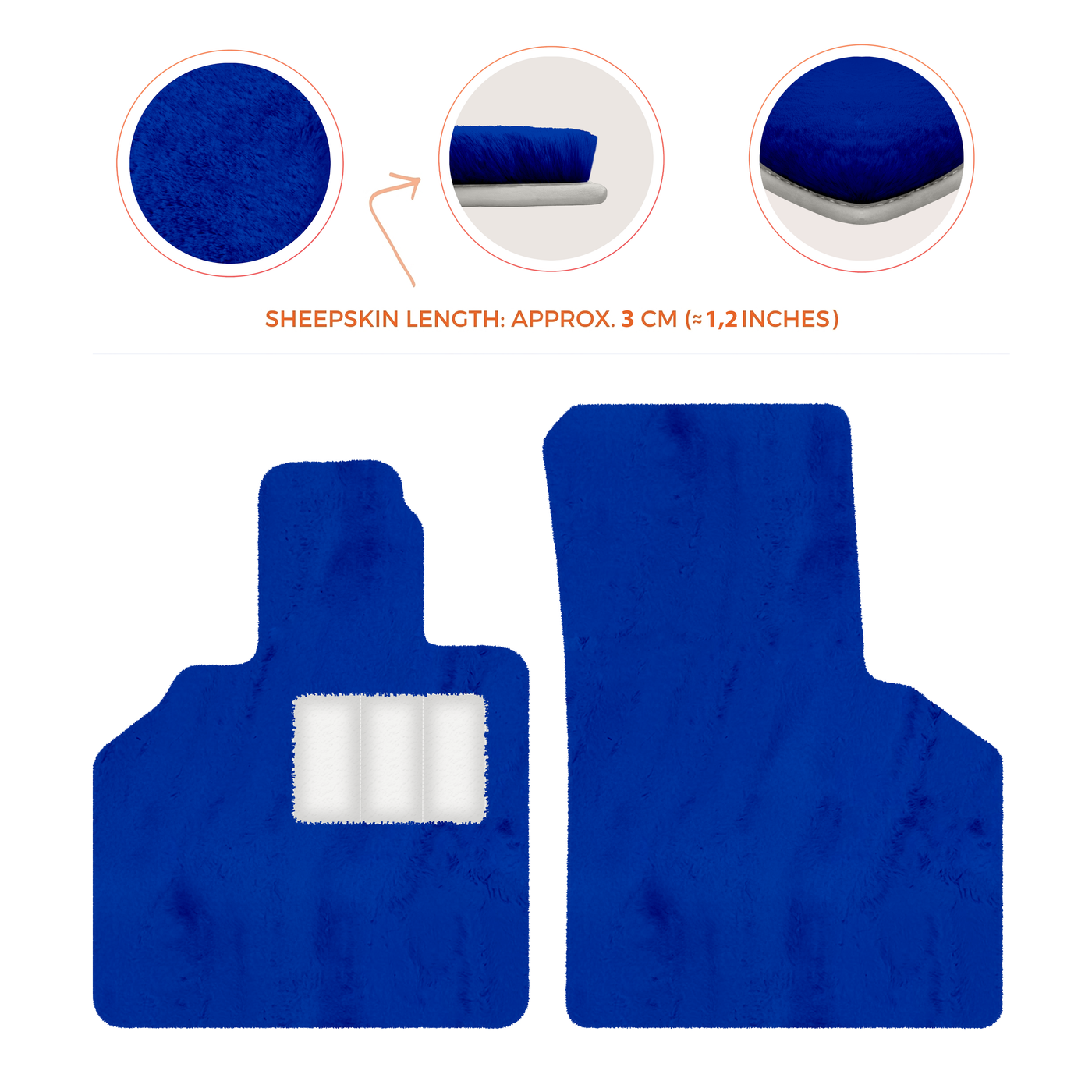 Premium Sheepskin Floor Mats for Lamborghini Aventador (2012-2022)